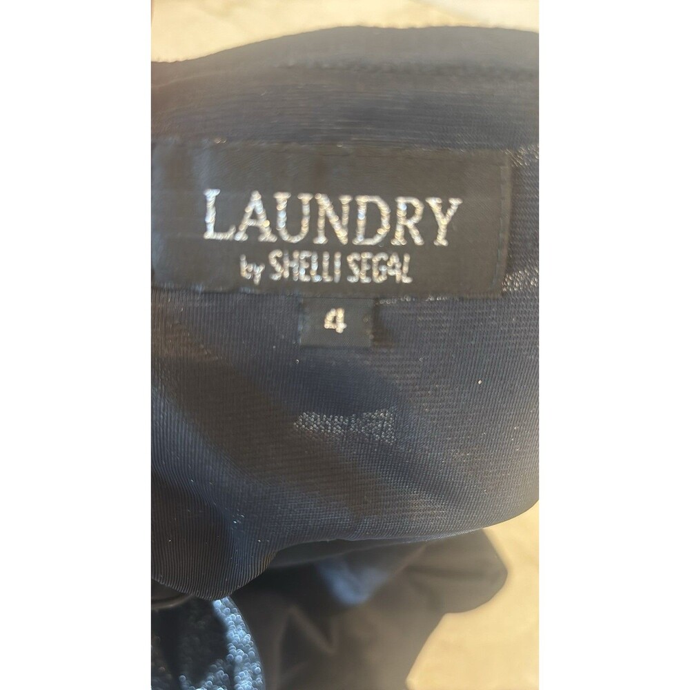 Laundry by Shelly Segal Vintage 1995 Black 90s Y2K Glam size 4 - Picture 6 of 12